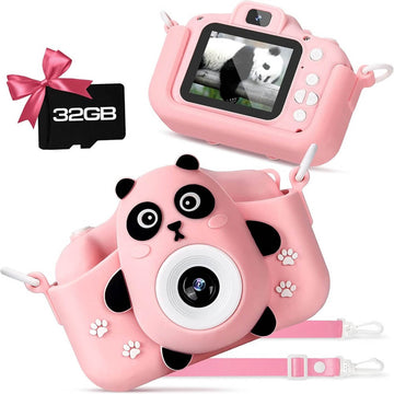 HOMYE Children Digital Camera, 2000W HD 2.0" Screen Photo Camera, Rechargeable Multi Functional Kids Camcorder Toy for Toddler, Teenagers, Girls, Boys - Imported from UK